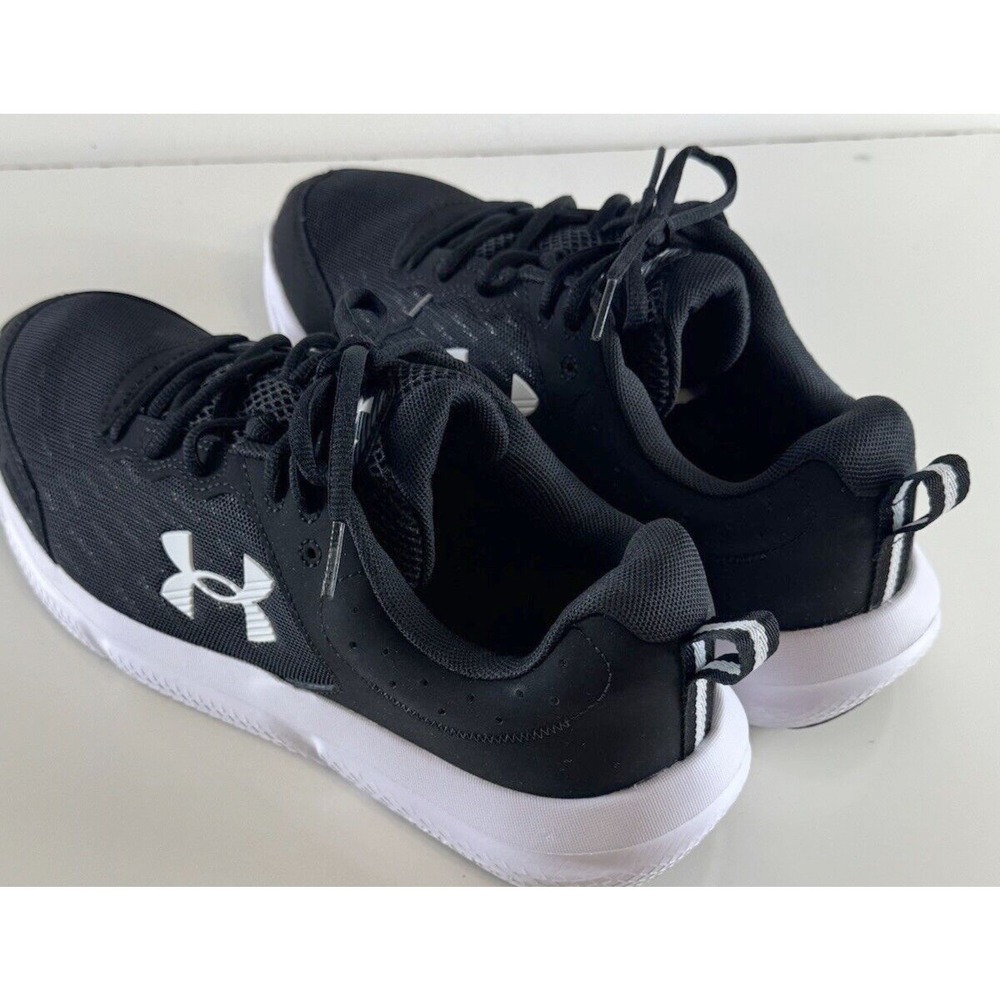 Under Armour Charged Assert 10 Running Shoes Black White 10.5 Activewear 71-04 - Picture 13 of 15